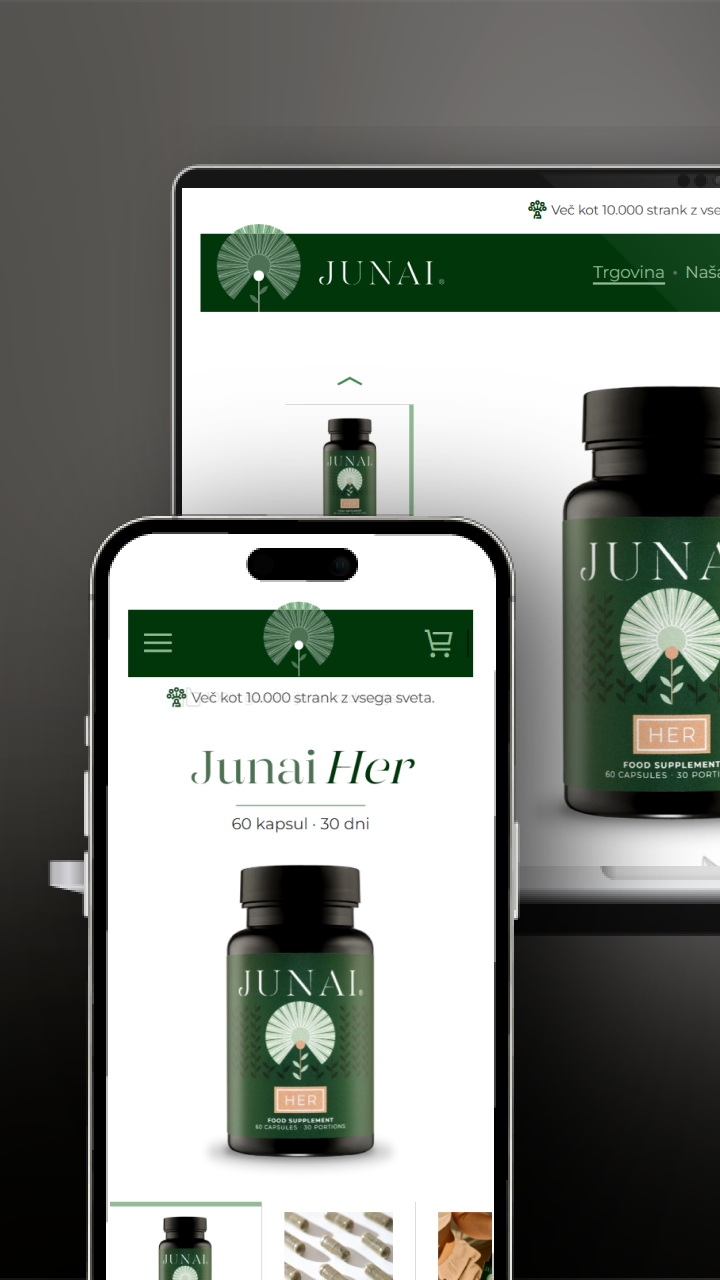Junai online shop mobile